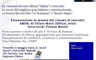 Presentazione in musica el volume di racconti: AMEN, di Chiara Mutti.